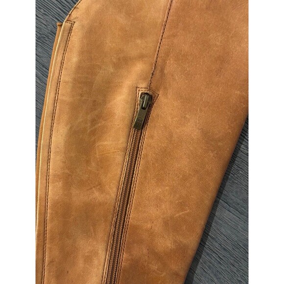 Vince Camuto Tall Valero Riding Boots Cognac Brown Leather 7.5 - Picture 8 of 11